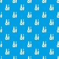 Nail polish pattern vector seamless blue Royalty Free Stock Photo