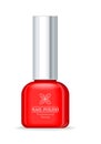 Nail Polish Professional Series Red Bottle.