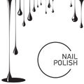 Nail polish drop black