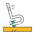 nail puller icon color illustration Royalty Free Stock Photo