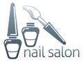 Nail salon concept Royalty Free Stock Photo