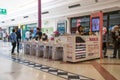 Nail salon stand inside a modern shopping centre mall Royalty Free Stock Photo