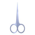 Nail scissors icon, cartoon style