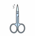 Nail scissors icon