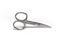 nail scissors isolated on blue background