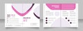 Nail service bifold brochure template design