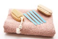 Nailbrush and nail file Royalty Free Stock Photo