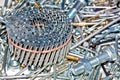 Nails, bolts, nuts and screws Royalty Free Stock Photo
