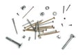 Nails, screws, nuts and bolts Royalty Free Stock Photo