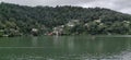 Naini Lake in cozy weather in Nainital, India.