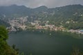 Nainital lake in Fog and mist Uttaranchal Uttarakhand Royalty Free Stock Photo