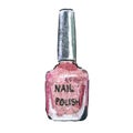 Naip polish, watercolor illustration Royalty Free Stock Photo