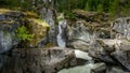 Nairn Falls on the Lillooet River between the towns of Whistler and Pemberton in British Columbia Royalty Free Stock Photo