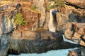 Nairn Falls Provincial Park, Narrow Canyon and Waterfall of the Green River, Coast Mountains, British Columbia, Canada Royalty Free Stock Photo