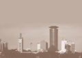 Nairobi City background in old picture style