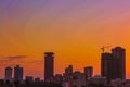 Nairobi City County Cityscapes Skyline Skyscrapers Sunrise Sunset Kenya`s Capital East Africa Royalty Free Stock Photo