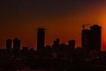 Nairobi City County Cityscapes Skyline Skyscrapers Sunrise Sunset Kenya`s Capital East Africa Royalty Free Stock Photo