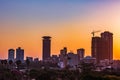 Nairobi City County Cityscapes Skyline Skyscrapers Sunrise Sunset Kenya`s Capital East Africa Royalty Free Stock Photo