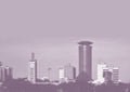 Nairobi city gray scale image