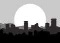 Nairobi Skyline silhouette image