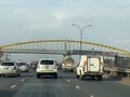 Nairobi streets - Thika Road Superhighway with flyover in Nairobi Kenya