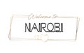 Nairobi Welcome to text Neon lettering typography. Word for logotype, badge, icon, postcard, logo, banner Vector Illustration