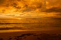 Naithon beach Phuket Thailand, sunset at the tropical beach of Naithon beach Phuket Thialand