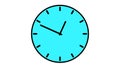 Naive clock 2d animation 60 fps loop isolated