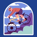 Naive mountain bike stickers set