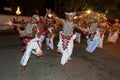 Naiyandi Dancers and drummers perform at the commencement of the Esala Perahera in Kandy, Sri Lanka.