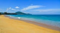 Naiyang beach at sunny day on Phuket Island Royalty Free Stock Photo