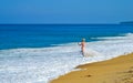 Naiyang beach at sunny day on Phuket Island Royalty Free Stock Photo