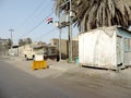 Military check-post on the streets of Najaf