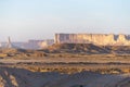 Najd landscape and Tuwaiq Escarpment Royalty Free Stock Photo