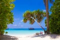 Nakatchafushi Huvafen Fushi atoll island - The Maldives Royalty Free Stock Photo