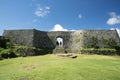 Nakagusuku Castle Ruins Scenery. Royalty Free Stock Photo