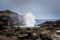 Nakalele Blowhole of Maui Hawaii Royalty Free Stock Photo