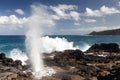 Nakalele Blowhole on the northern coast of Maui Royalty Free Stock Photo