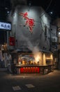 Nakano Broadway restaurant selling steamed dumplings Tokyo, Japan Royalty Free Stock Photo