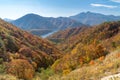 Nakatsugawa gorge from view point Azuma lake line