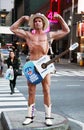 Naked Cowboy Royalty Free Stock Photo