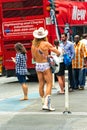 Naked Cowboy Royalty Free Stock Photo