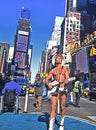 Naked Cowboy - Times Square Royalty Free Stock Photo