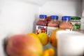 Naked Juice in the fridge