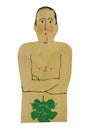 Naked Man with Leaf