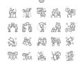 Naked politics Well-crafted Pixel Perfect Vector Thin Line Icons 30 2x Grid for Web Graphics and Apps.