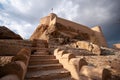 Nakhal Fort is a large fortification in Al Batinah Region of Oman Royalty Free Stock Photo