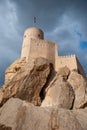 Nakhal Fort is a large fortification in Al Batinah Region of Oman Royalty Free Stock Photo
