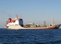 Nakhodka, Primorsky kray / Russia - September 25 2018: Oil product tanker Belogorsk at anchor near port Nakhodka