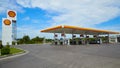 SHELL fuel and gas station and Car repair Royalty Free Stock Photo